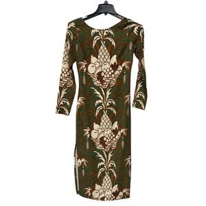 Cara Cara Svea Dress Green Fruit Basket Size Small New with tags